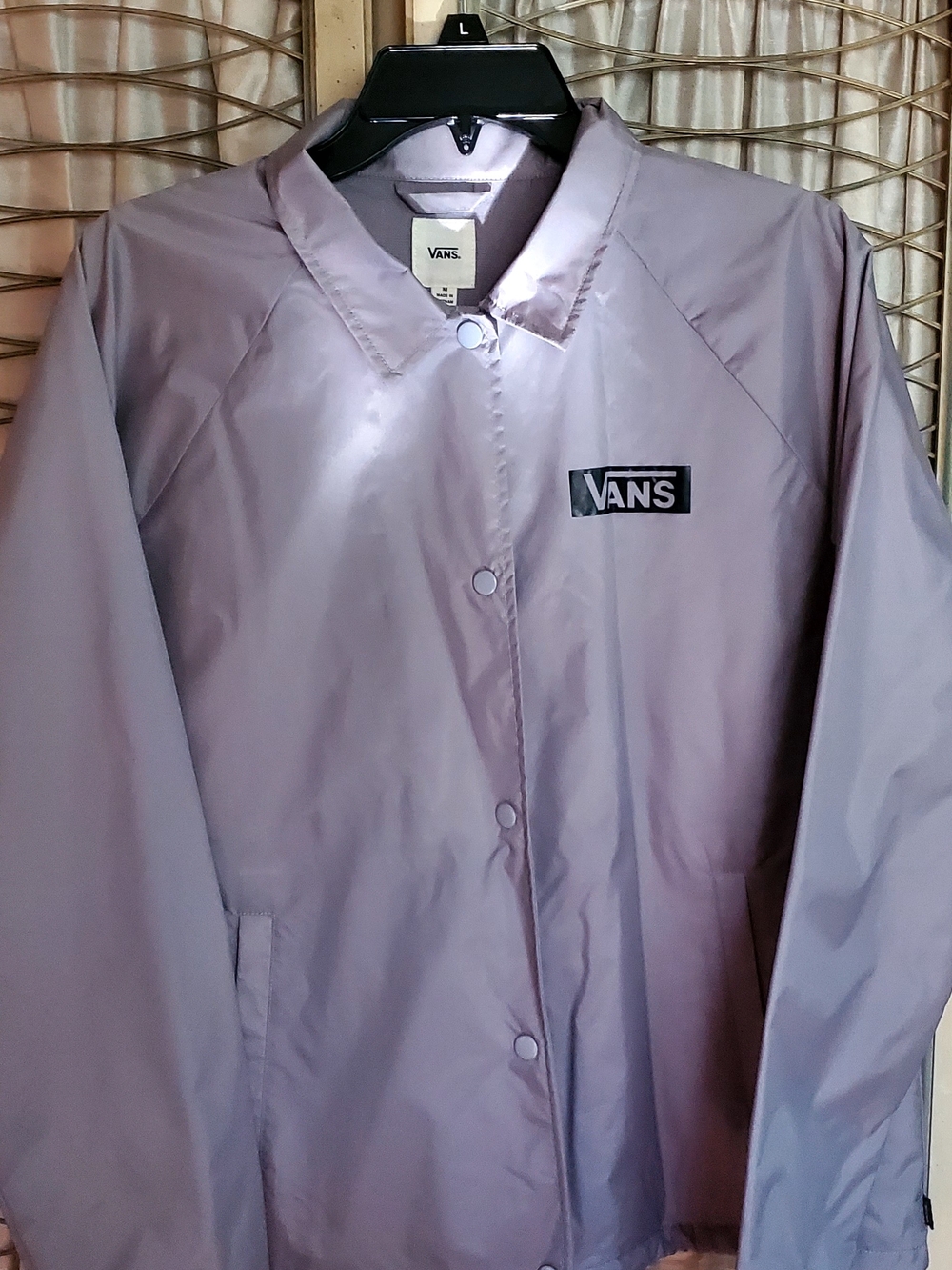 Vans Unisex Light Purple Coach Jacket - Medium
